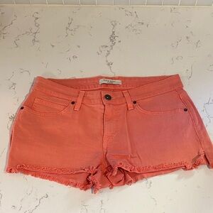 Rich & Skinny orange jean shorts size 27